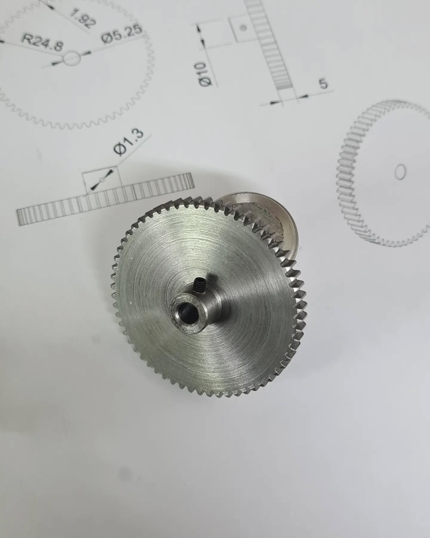 60T 0.8Mod gear